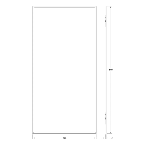 Зеркало Evoform Comfort BY 0949 70 х 140 см с фацетом 15 мм Зеркало Evoform Comfort BY 0949 70 х 140 см с фацетом 15 мм