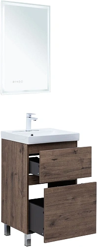 Тумба под раковину Aquanet Алвита New 50 00344126 напольная, дуб веллингтон табак Тумба под раковину Aquanet Алвита New 50 00344126 напольная, дуб веллингтон табак