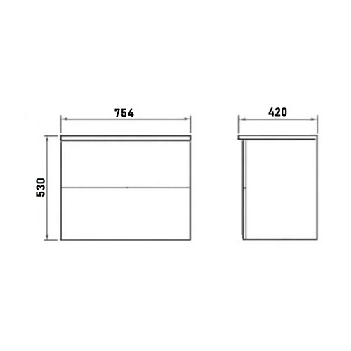 Тумба под раковину Orange Otto Ot-75TuGLASS подвесная, столешница стекло/МДФ Тумба под раковину Orange Otto Ot-75TuGLASS подвесная, столешница стекло/МДФ