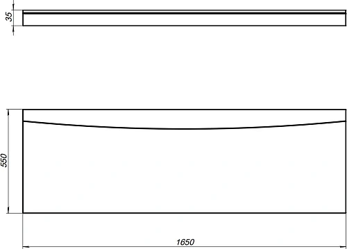 Экран для ванны фронтальный Aquanet Nio 165 00362727 Экран для ванны фронтальный Aquanet Nio 165 00362727