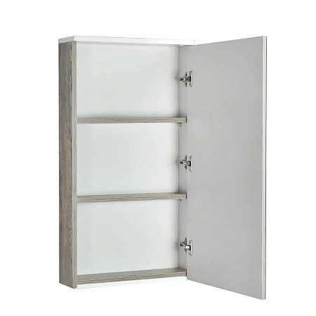 Зеркальный шкаф Aquaton Эмма белый, дуб наварра 1A221802EAD80 Зеркальный шкаф Aquaton Эмма белый, дуб наварра 1A221802EAD80