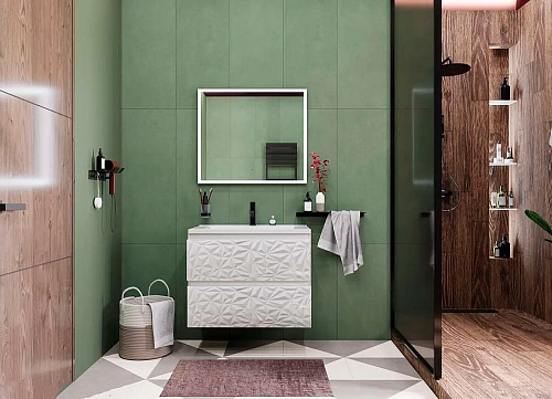 Тумба с раковиной Эстет Bali Iceberg 116 ФР-00018138 650х450 подвесная 2 ящика Тумба с раковиной Эстет Bali Iceberg 116 ФР-00018138 650х450 подвесная 2 ящика