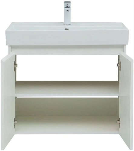 Тумба под раковину Aquanet Nova Lite 75 белый глянец (2 дверцы) 00298850 Тумба под раковину Aquanet Nova Lite 75 белый глянец (2 дверцы) 00298850