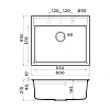 Кухонная мойка Omoikiri Daisen 60-PA Artgranit/пастила 4993618 Кухонная мойка Omoikiri Daisen 60-PA Artgranit/пастила 4993618