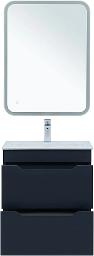 Тумба под раковину Aquanet Практика 60 маренго 2 ящика 00330458 напольная/подвесная Тумба под раковину Aquanet Практика 60 маренго 2 ящика 00330458 напольная/подвесная