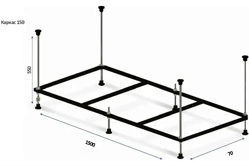 Каркас для ванны BERGES 150 051021 Каркас для ванны BERGES 150 051021