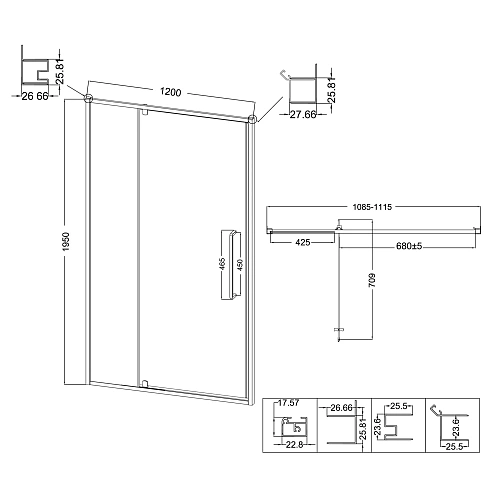 Душевая дверь Niagara Nova NG-45-12ASG (120х195) распашная, золото сатин, стекло прозрачное Душевая дверь Niagara Nova NG-45-12ASG (120х195) распашная, золото сатин, стекло прозрачное