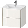 Картинка анонса товара «тумба под раковину duravit xviu xv41250b122 подвесная 61 см белая глянцевый»