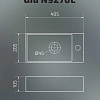 Раковина Gid N9270L 61127L подвесная белая 40.5x20.5x10.5 Раковина Gid N9270L 61127L подвесная белая 40.5x20.5x10.5