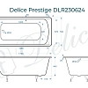 Ванна чугунная Delice Prestige 170х70 DLR230624 Ванна чугунная Delice Prestige 170х70 DLR230624