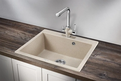 Кухонная мойка Granula 6001, ПИРИТ, кварц 600х520 Кухонная мойка Granula 6001, ПИРИТ, кварц 600х520