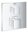 Смеситель для душа GROHE Grohtherm Cube, хром (24153000) внешняя часть термостата Смеситель для душа GROHE Grohtherm Cube, хром (24153000) внешняя часть термостата