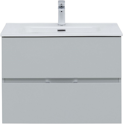 Тумба под раковину Aquanet Алвита New 70 2 ящика, серый 00303907 Тумба под раковину Aquanet Алвита New 70 2 ящика, серый 00303907