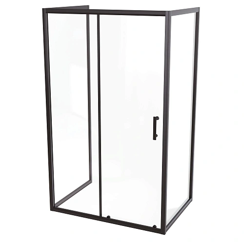 Душевой уголок Taliente KIT-TA-140/10/10-1CB 140x100x100x195см, прямоугольный, прозрачное стекло 6мм, черный Душевой уголок Taliente KIT-TA-140/10/10-1CB 140x100x100x195см, прямоугольный, прозрачное стекло 6мм, черный