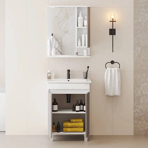 Зеркальный шкаф Onika Марви 60 см 206088 мокко, правый, с подсветкой Зеркальный шкаф Onika Марви 60 см 206088 мокко, правый, с подсветкой