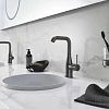 Смеситель для раковины GROHE Essence New с донным клапаном, L-Size, темный графит матовый (32628AL1) Смеситель для раковины GROHE Essence New с донным клапаном, L-Size, темный графит матовый (32628AL1)