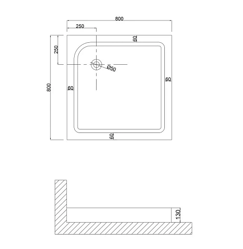 Душевой поддон Niagara Nova NG-80-80Q (80x80x13) квадратная, для 6688, 6888 80801Q Душевой поддон Niagara Nova NG-80-80Q (80x80x13) квадратная, для 6688, 6888 80801Q