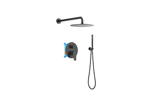 Душевая система Aquatek БЕТТА AQ1172MB Черный матовый Душевая система Aquatek БЕТТА AQ1172MB Черный матовый