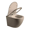 Унитаз подвесной Vincea Globo VT1-14SMC безободковый, цвет капучино мат., ультратонкое сиденье soft- Унитаз подвесной Vincea Globo VT1-14SMC безободковый, цвет капучино мат., ультратонкое сиденье soft-