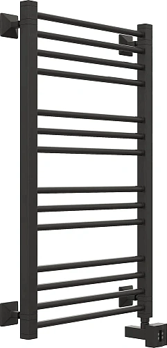 Полотенцесушитель электрический EWRIKA Кассандра Pt 90x50 R, черный матовый 510453 Полотенцесушитель электрический EWRIKA Кассандра Pt 90x50 R, черный матовый 510453