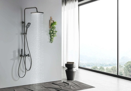 Душевая система Aquatek ПОЛАРИС AQ3040BGM оружейная сталь Душевая система Aquatek ПОЛАРИС AQ3040BGM оружейная сталь