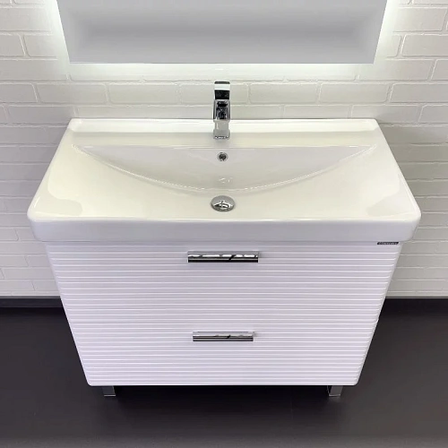 Тумба с раковиной Comforty Танжер-90Н 00-00019535 белая матовая раковина Comforty 4490 Тумба с раковиной Comforty Танжер-90Н 00-00019535 белая матовая раковина Comforty 4490