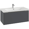 Картинка анонса товара «тумба под раковину villeroy &amp; boch subway 3.0 graphite / graphite c56902vr»