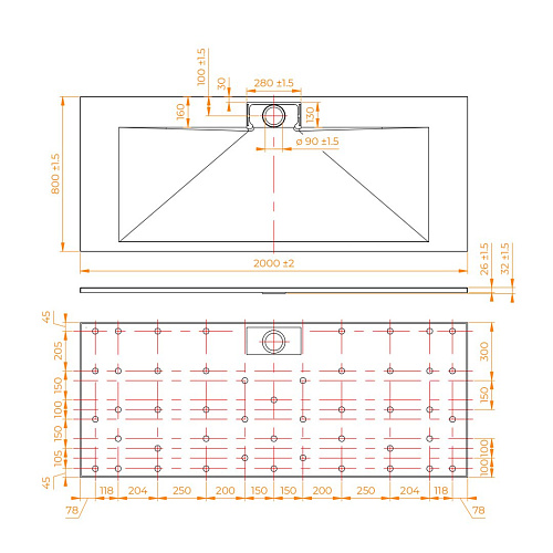 Душевой поддон RGW SMC TKS-W 800x2000 мм 553802820-01 прямоугольный белый Душевой поддон RGW SMC TKS-W 800x2000 мм 553802820-01 прямоугольный белый