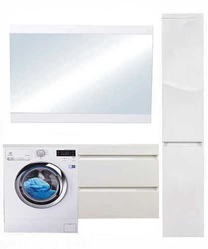 Тумба под раковину Style Line Даллас 140, Люкс белая, PLUS, ЭМАЛЬ подвесная СС-00002386 Тумба под раковину Style Line Даллас 140, Люкс белая, PLUS, ЭМАЛЬ подвесная СС-00002386