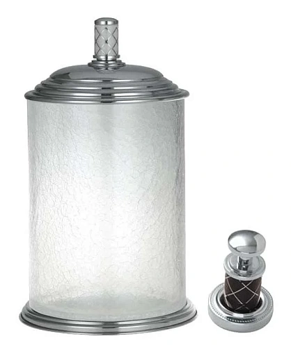 Корзина для мусора Boheme MURANO 10914-CH-CR CHROME стекло (шоколад) Корзина для мусора Boheme MURANO 10914-CH-CR CHROME стекло (шоколад)