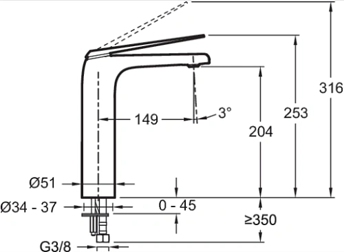 Смеситель для раковины Jacob Delafon Avid E97347-ND-BN Смеситель для раковины Jacob Delafon Avid E97347-ND-BN