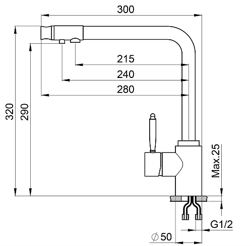 Смеситель для кухни Granula 2301, ЭСПРЕССО Смеситель для кухни Granula 2301, ЭСПРЕССО