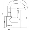 Смеситель для раковины Swedbe Diana 1011 Смеситель для раковины Swedbe Diana 1011
