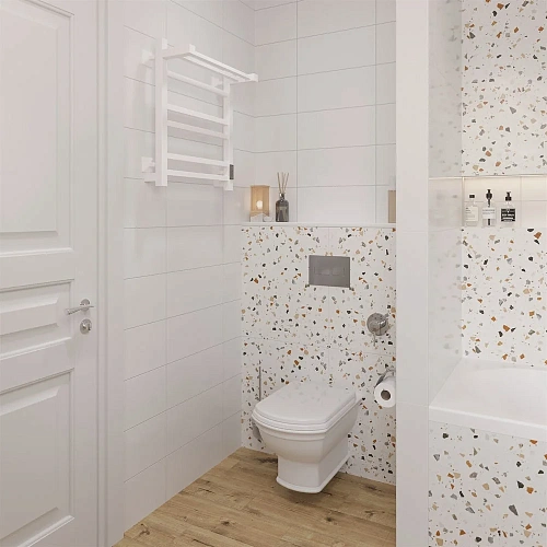 Полотенцесушитель электрический EWRIKA Пенелопа КВ 60х50, с полкой, белый 538321 Полотенцесушитель электрический EWRIKA Пенелопа КВ 60х50, с полкой, белый 538321