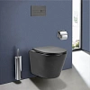 Унитаз подвесной Vincea Piatti VT1-11SMA, цвет антрацит матовый, ультратонкое soft-close сиденье Унитаз подвесной Vincea Piatti VT1-11SMA, цвет антрацит матовый, ультратонкое soft-close сиденье
