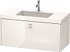 Картинка анонса товара «тумба с раковиной duravit brioso br4602o1022 100 см белый глянцевый»