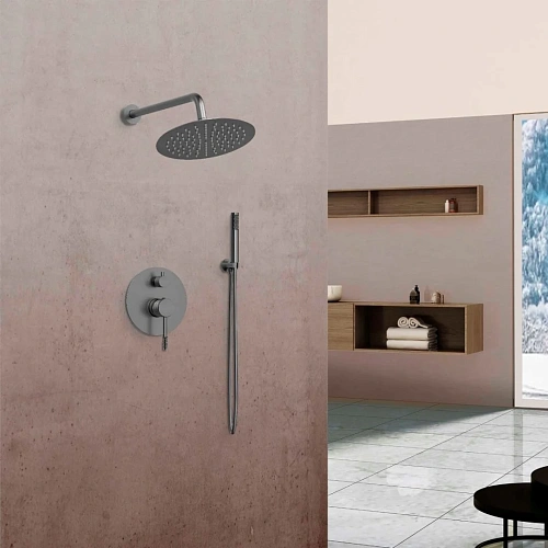 Душевая система Vincea Desire VSFW-1D1GM, встраиваемый, 2 режима, вороненая сталь Душевая система Vincea Desire VSFW-1D1GM, встраиваемый, 2 режима, вороненая сталь