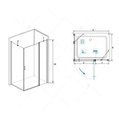 Душевой уголок RGW Leipzig LE-44 (LE-04+Z-14) 06124422-11 Душевой уголок RGW Leipzig LE-44 (LE-04+Z-14) 06124422-11