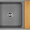 Кухонная мойка Aquaton Беллис 87 1A724832BS230 из литого мрамора, серый Кухонная мойка Aquaton Беллис 87 1A724832BS230 из литого мрамора, серый