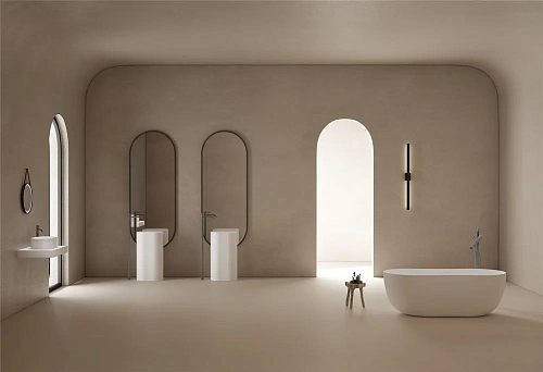 Ванна отдельностоящая ABBER AS9604 170x80 универсальная, белая матовая, искусственный камень Ванна отдельностоящая ABBER AS9604 170x80 универсальная, белая матовая, искусственный камень