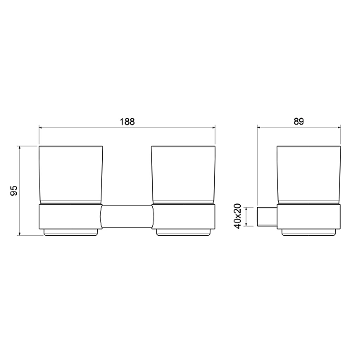 Стакан Timo Luiro 18534/03 черный Стакан Timo Luiro 18534/03 черный