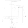 Картинка анонса товара «смеситель для раковины decoroom dr38011 монолитный»