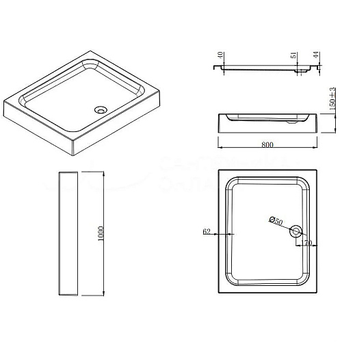 Душевой уголок Esbano (ESUGR8022) ESR-8022100x80x200 Душевой уголок Esbano (ESUGR8022) ESR-8022100x80x200