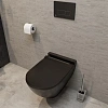 Унитаз подвесной STWORKI Rotenburg SWH52 безободковый , черный , с прямым выпуском , с сиденьем микролифт 4 478156 Унитаз подвесной STWORKI Rotenburg SWH52 безободковый , черный , с прямым выпуском , с сиденьем микролифт 4 478156