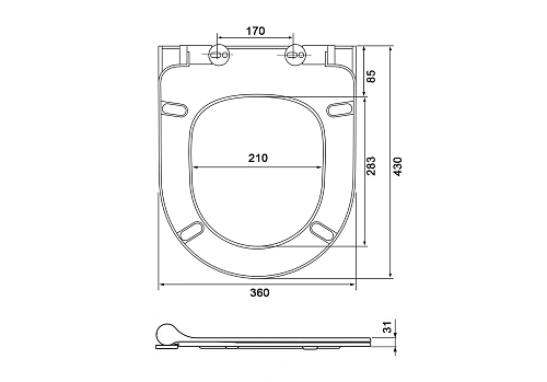 Крышка-сиденье Aquatek ЛИБРА New AQ0008 белый Крышка-сиденье Aquatek ЛИБРА New AQ0008 белый