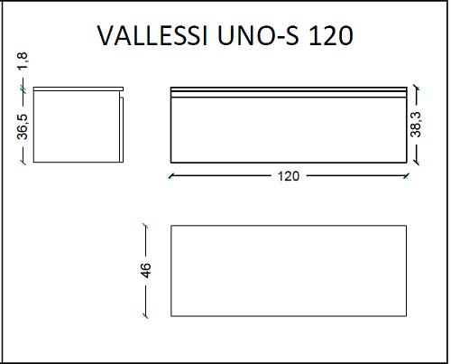 Тумба под раковину Armadi Art FLAT 120см АНТРАЦИТ мат. VALLESSI UNO-S 897-120-A mat Тумба под раковину Armadi Art FLAT 120см АНТРАЦИТ мат. VALLESSI UNO-S 897-120-A mat