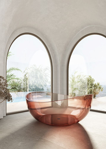 Ванна отдельностоящая ABBER AT9705Koralle 150x150 универсальная, розовый полиэфирная смола Ванна отдельностоящая ABBER AT9705Koralle 150x150 универсальная, розовый полиэфирная смола