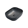 Раковина Vincea VBS-101MA, 505x405x140 керамическая, накладная, цвет антрацит матовый Раковина Vincea VBS-101MA, 505x405x140 керамическая, накладная, цвет антрацит матовый