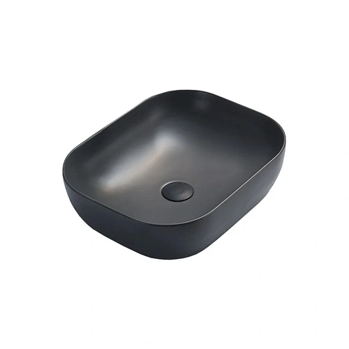 Раковина Vincea VBS-101MA, 505x405x140 керамическая, накладная, цвет антрацит матовый Раковина Vincea VBS-101MA, 505x405x140 керамическая, накладная, цвет антрацит матовый