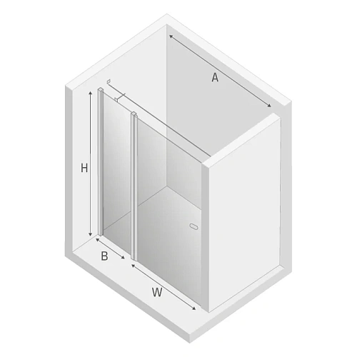 Душевая дверь NEW TRENDY NEW SOLEO LIGHT GOLD 90x195 D-0482A-WK светлое золото Душевая дверь NEW TRENDY NEW SOLEO LIGHT GOLD 90x195 D-0482A-WK светлое золото